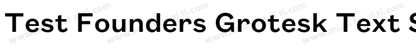 Test Founders Grotesk Text Semibol字体转换